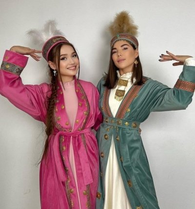 Женский национальный этно-костюм на прокат в Алматы