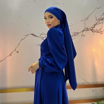 Мусульманское платье с пышной юбкой напрокат в Алматы