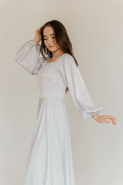 Белое платье для подружки невесты напрокат в Алматы